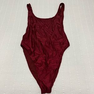 Large aerie swimsuit low back high cut sides